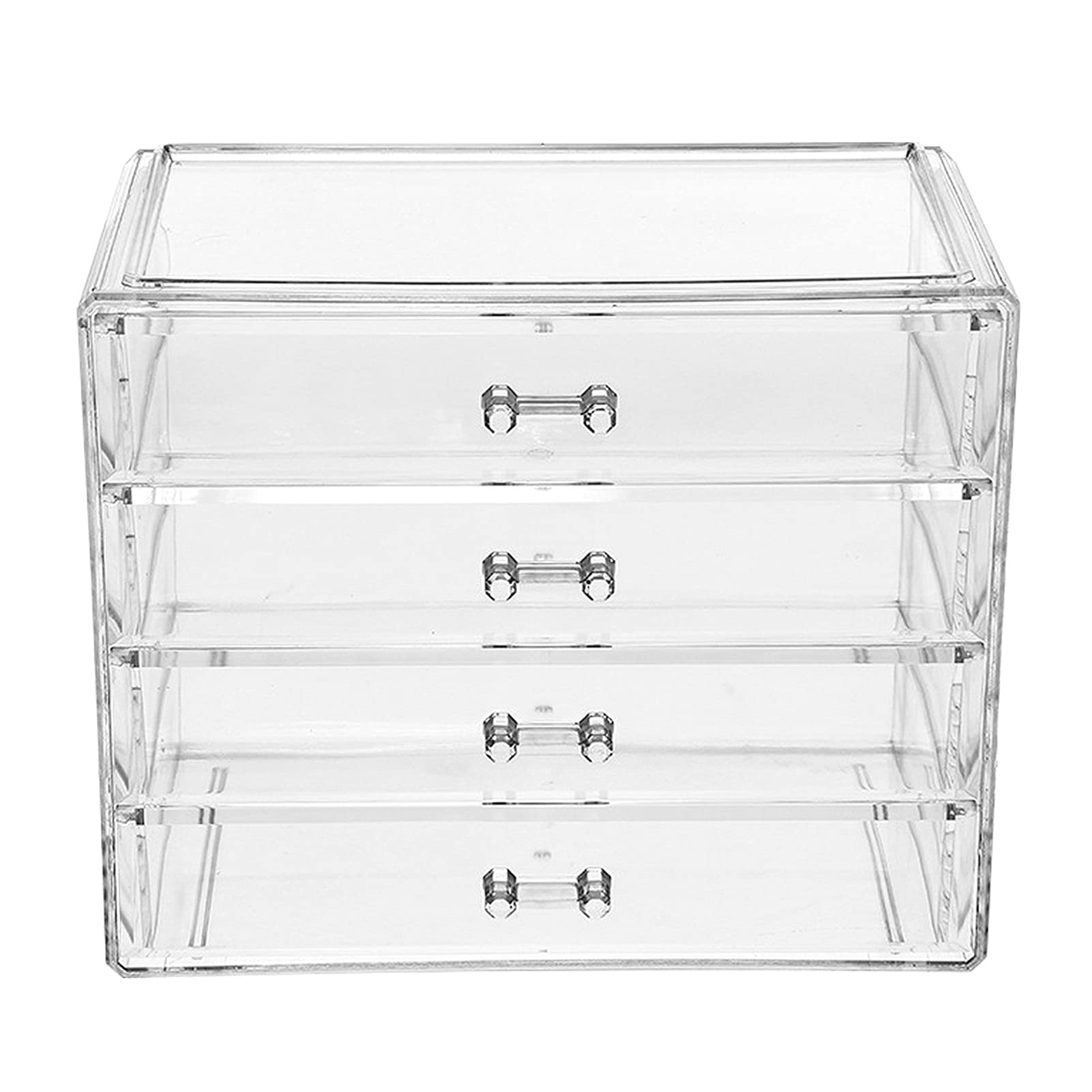 YHGLOVE YUHONGGUI Multi-Functional Desktop Organizer - Cosmetic Storage Box, Jewelry Drawer & Makeup Organizer with Lipstick Holder (Color: Picture 3) | Perfect for Vanity, Bathroom & Office Desk Organization