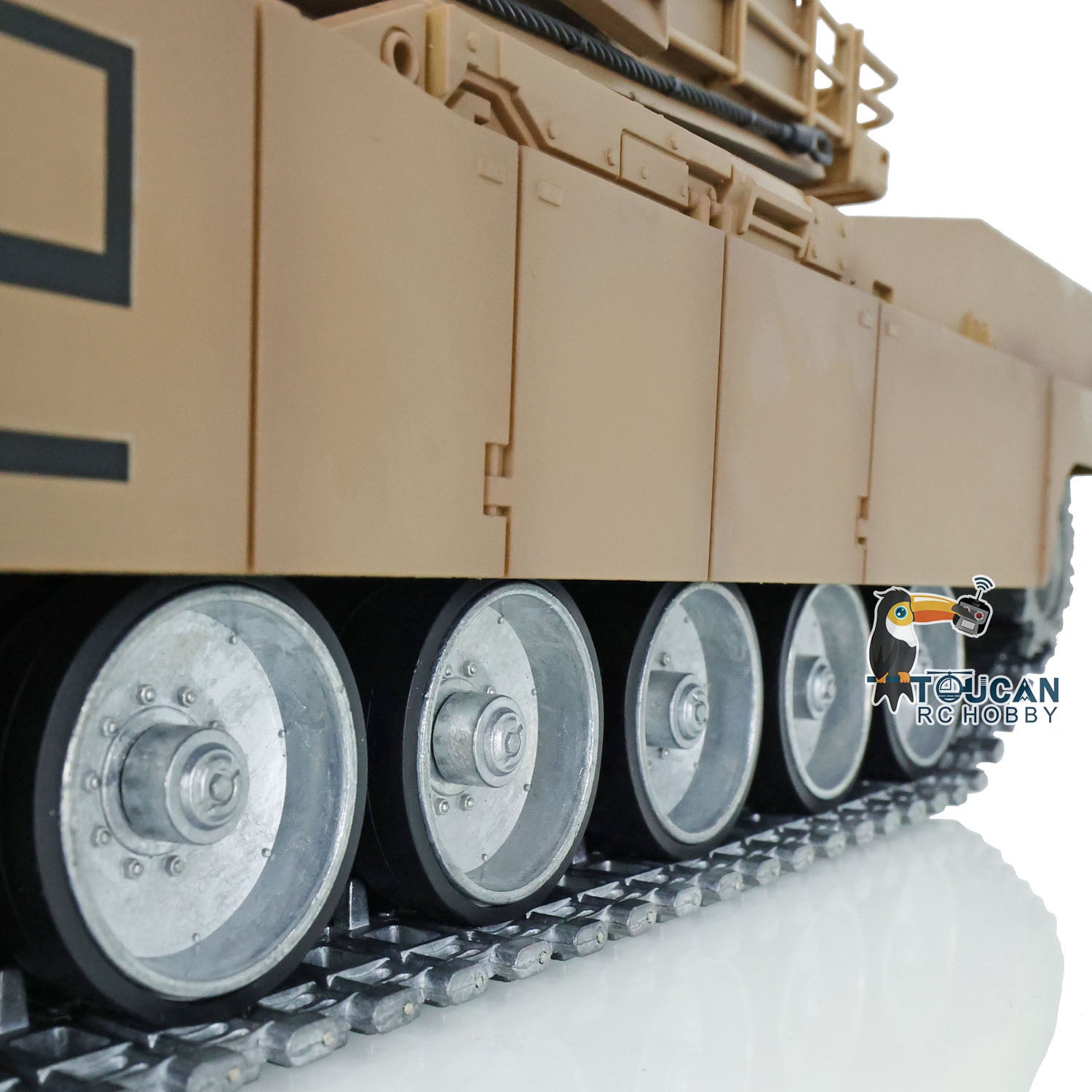 Heng Long 1/16 Scale RTR RC Tank - M1A2 Abrams Full Metal Painted Chassis with TK16 Mainboard, IR Battle System, Smoke & Sound Effects, 360° Rotating Turret - Perfect for Military Enthusiasts & RC Hobbyists (Model 3918)