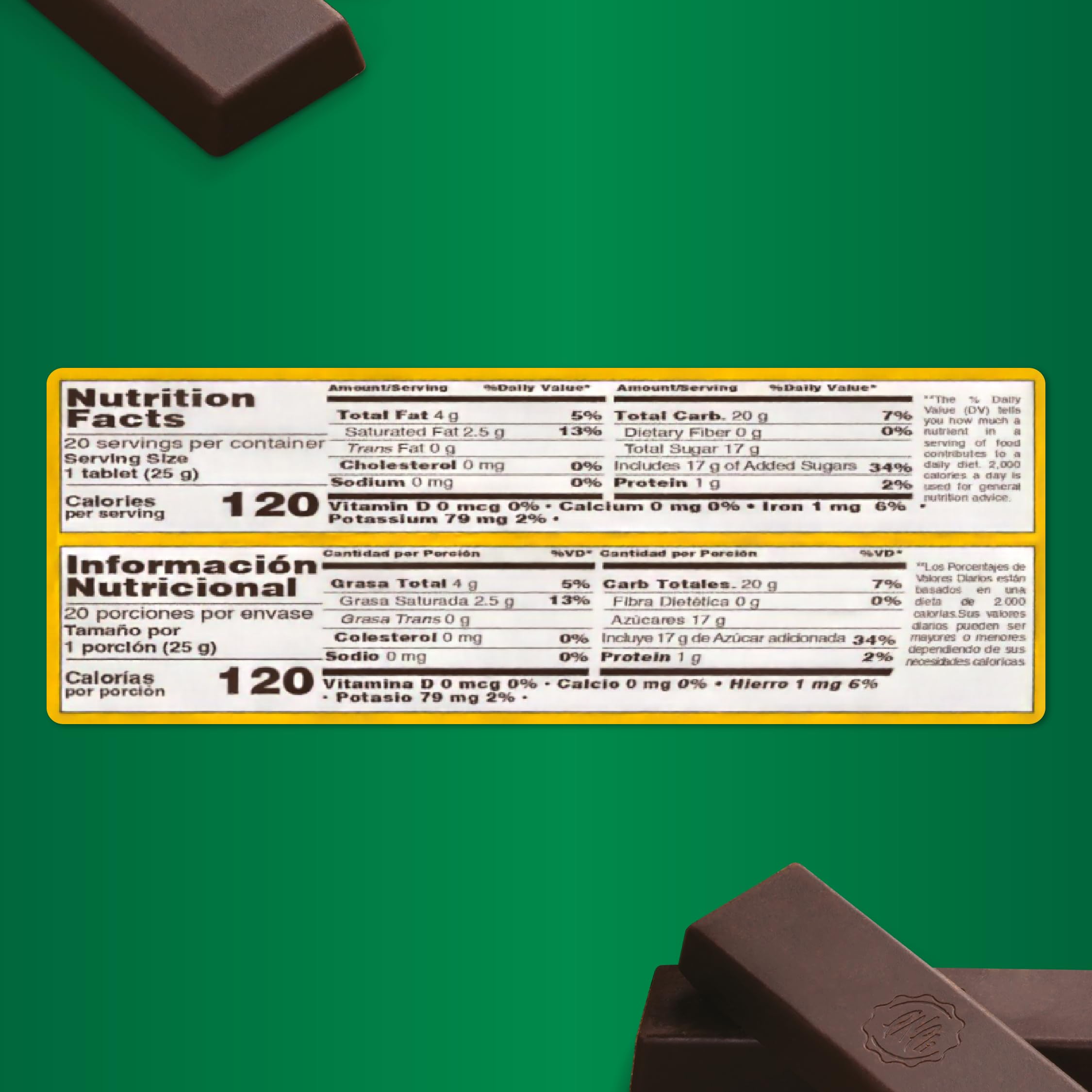 Premium Corona, Cloves & Cinnamon Dark Chocolate Tablets - 17.6 oz (500g) Pack of 1 | Gourmet Baking & Dessert Ingredient | Perfect for Hot Chocolate, Baking & Gift Giving
