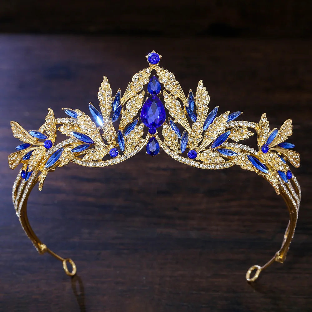 Elegant Fall Leaf Tiara Headband for Women - Nature-Inspired Hair Accessory for Autumn Weddings, Halloween Costumes & Boho Fashion