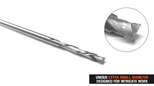 Amana Tool - 46184 Solid Carbide Compression 3-Piece Router Bit Set with Two 46180 Bits | Perfect for Woodworking, Cabinetry & CNC Machining