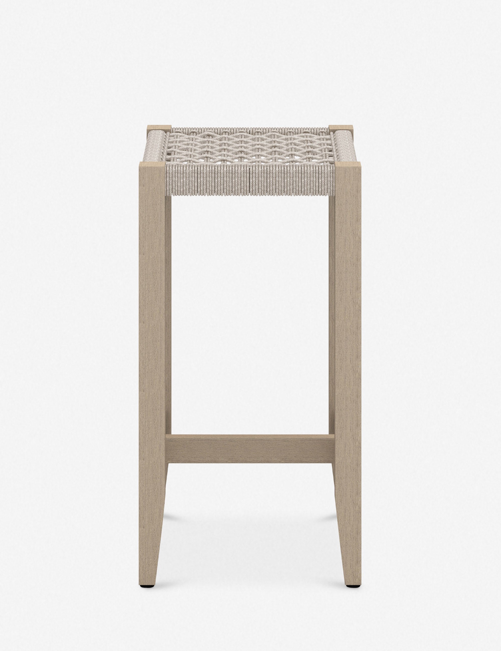 Cadenza Indoor Outdoor Bar Stool - Adjustable Height Counter Stool for Kitchen Island, Patio & Dining - Rustic Wood & Metal Barstool Set of 2 - Perfect for Home, Cafe & Restaurant Decor
