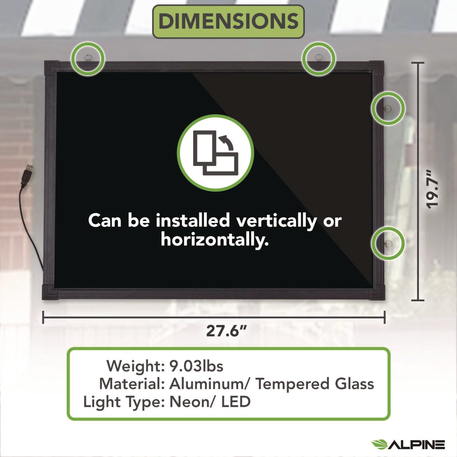 Alpine Industries LED Message Board - 19.7