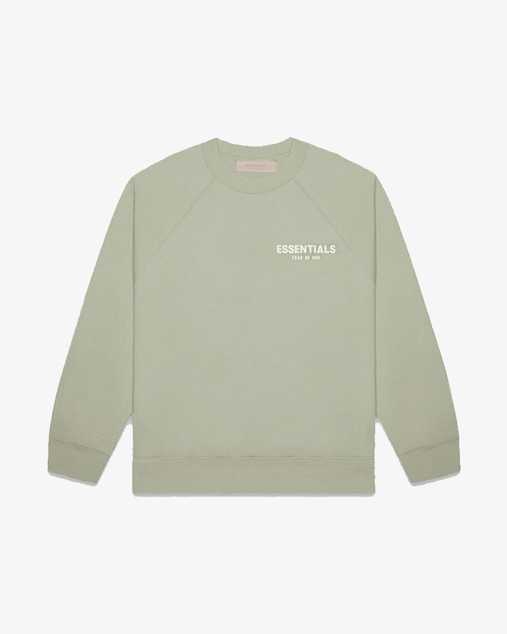 FOG ESSENTIALS SS22 Seafoam Green Crewneck Sweatshirt - Men's Casual Pullover for Streetwear & Everyday Comfort