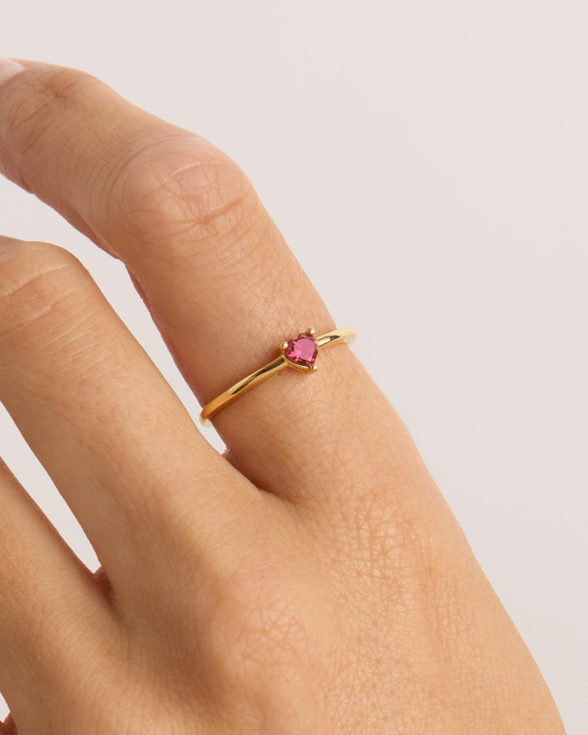 14K Solid Gold Forever and Always Tourmaline Ring - Elegant Dainty Stackable Ring for Women, Perfect for Anniversary, Engagement, Wedding, or Everyday Wear