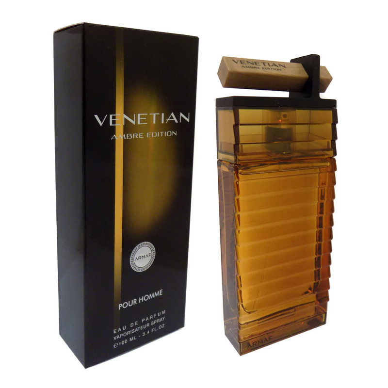 Armaf Venetian Ambre Edition 100ML Eau De Parfum Spray for Men - Luxury Long-Lasting Fragrance for Date Night & Special Occasions