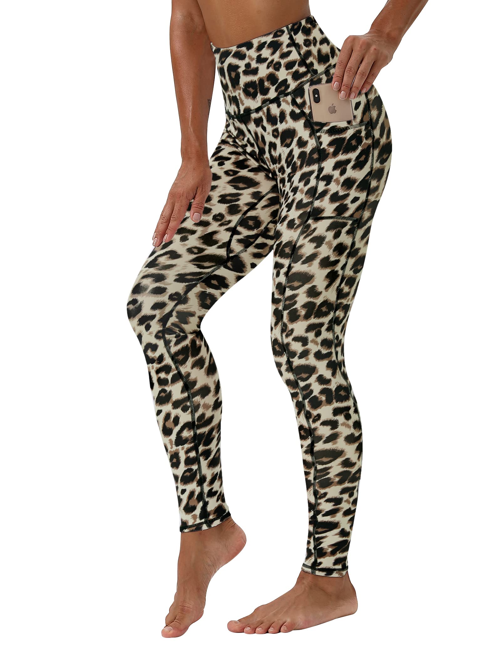 High Waisted Workout Leggings for Women - 7/8 Length Yoga Pants with Pockets - Soft & Stretchy Gym Leggings for Running, Yoga & Everyday Wear