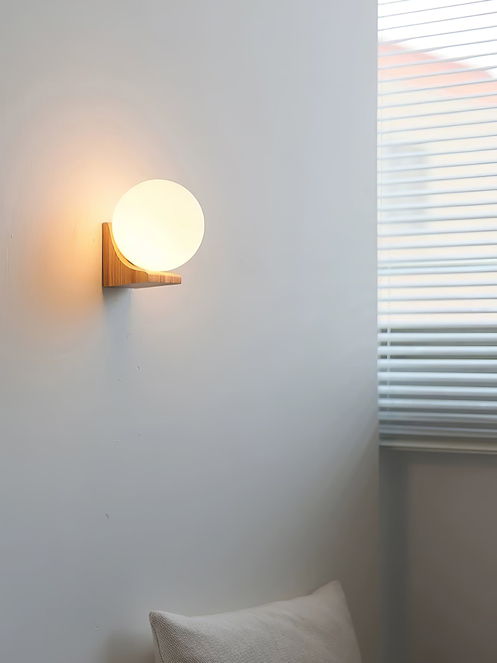 Evelyn Orb Wall Lamp - Modern LED Sconce Light Fixture for Bedroom, Living Room & Hallway | Energy Efficient Dimmable Lighting for Home Decor