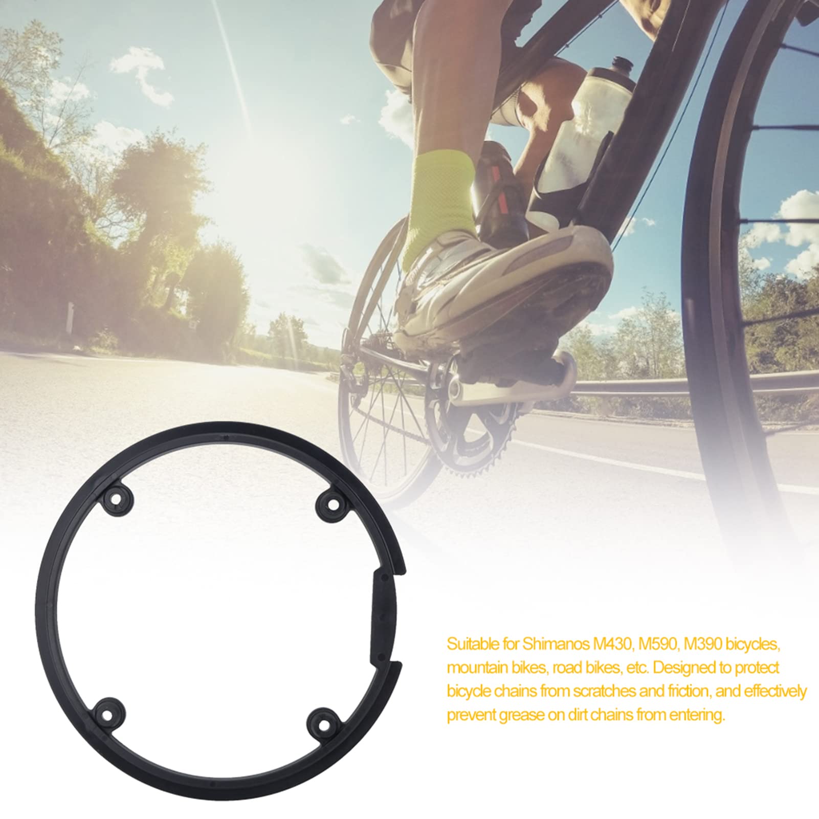 Mountain Bike Chain Guard Protector - 44T Crank Ring Cover for Bicycle Crankset Support & Protection | Durable Cycling Accessories for MTB, Road & Commuter Bikes