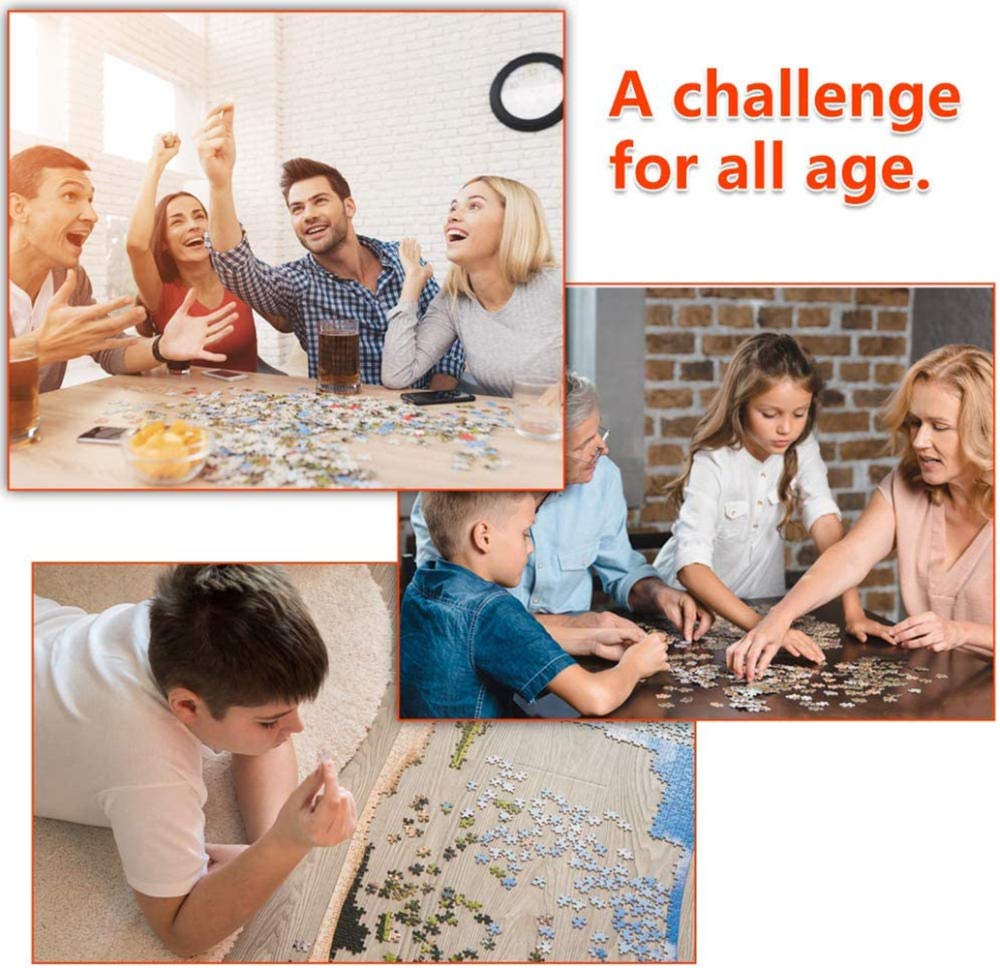 1000 Piece Puzzle for Adults - Eyes and Flowers Classic Jigsaw Puzzle, 26x38cm (10.23x14.96 Inches) - Perfect for Family Game Night & Stress Relief