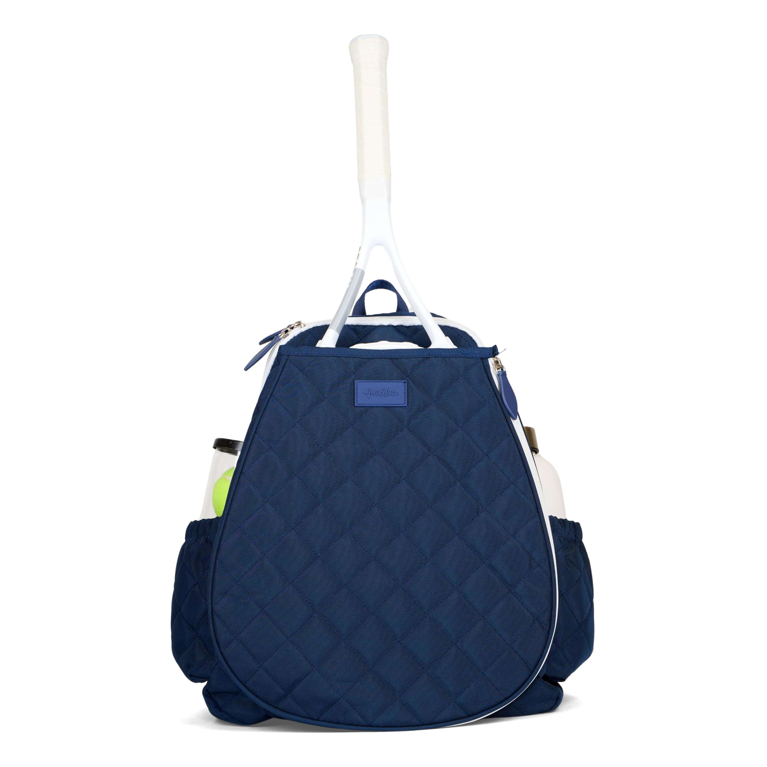 Ame & Lulu Game On Tennis Backpack with Padded Adjustable Straps & 2 Exterior Water Bottle Pockets - Perfect for Tennis, Gym, School & Travel