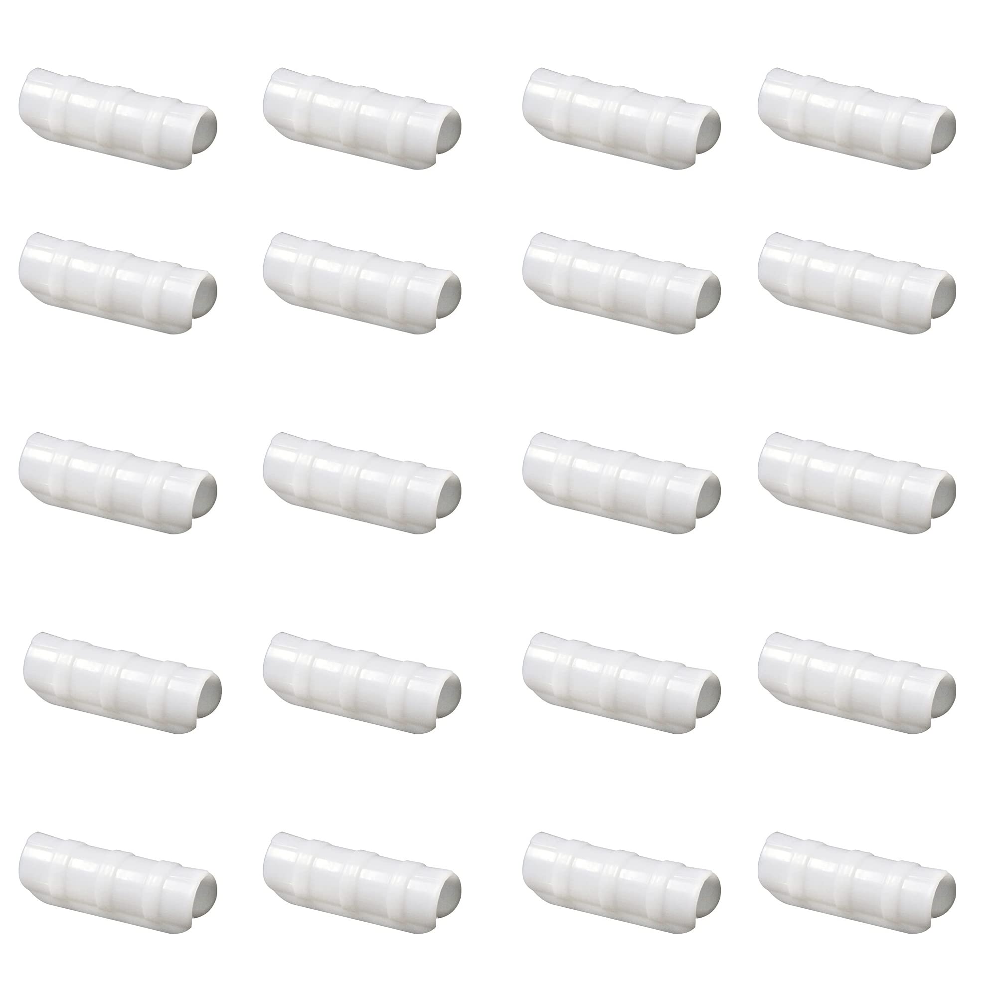 20 Pack White ABS Greenhouse Clamps - 3
