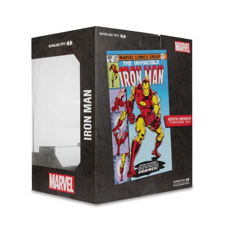 Marvel Comics Iron Man 1/10 Scale Action Figure - The Invincible Iron Man #126 Collectible Model for Display & Superhero Fans | Perfect for Home Decor, Office Desk & Marvel Collection