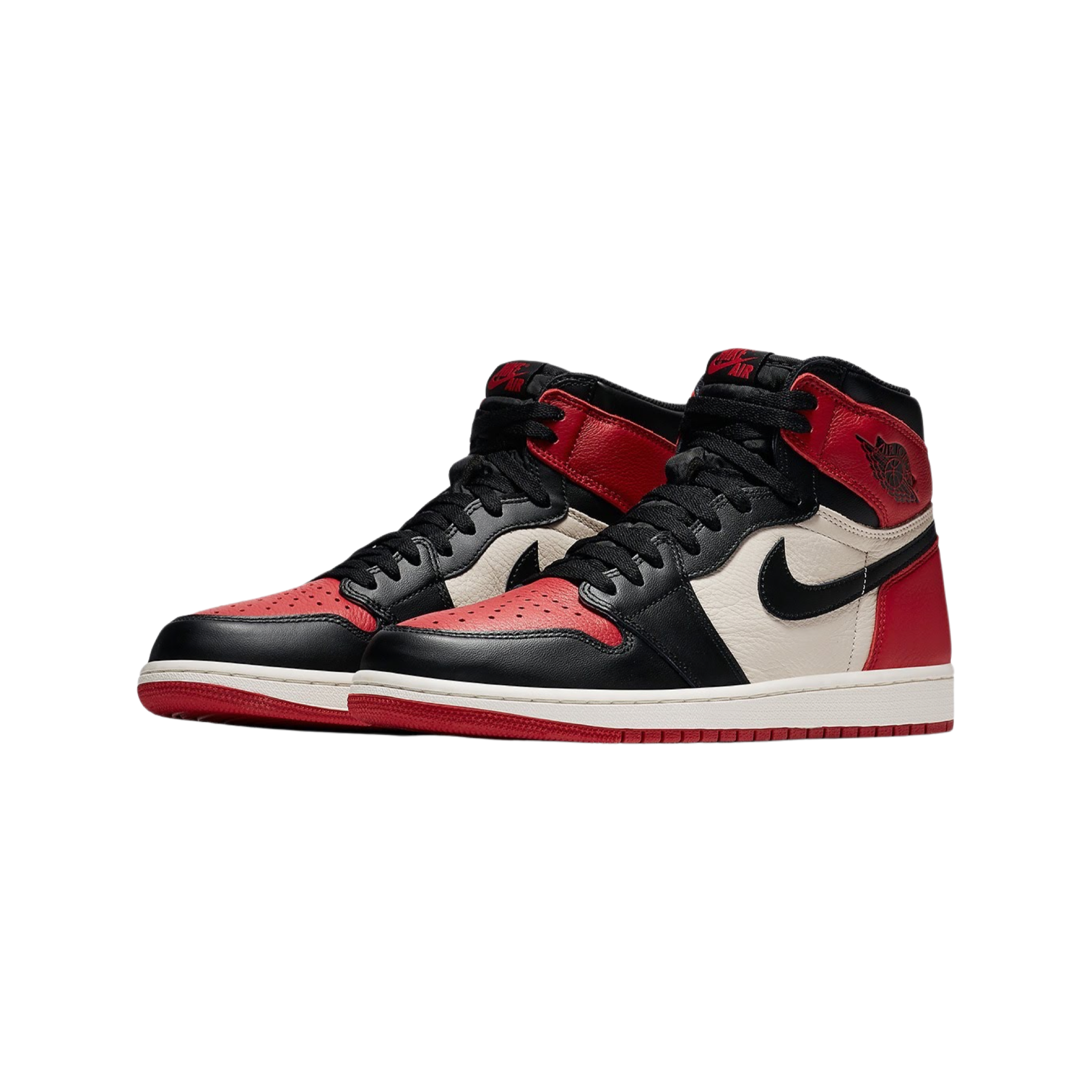 Air Jordan 1 Retro High OG Bred Toe - Gym Red, Black & Summit White Basketball Shoes for Men - Perfect for Streetwear & Court Performance
