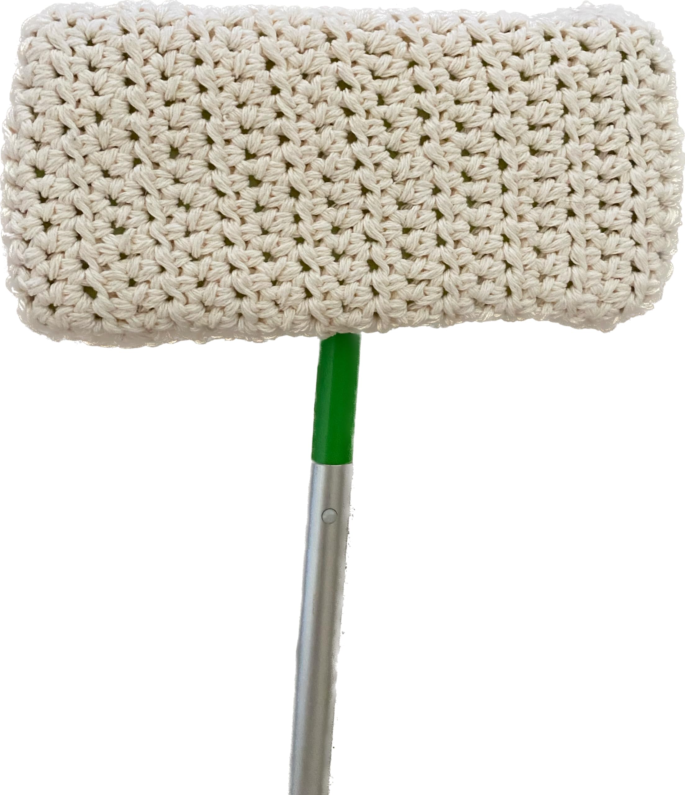 Crochet Neutral Mop Cover - Soft, Washable & Durable for Kitchen, Bathroom & Home Cleaning