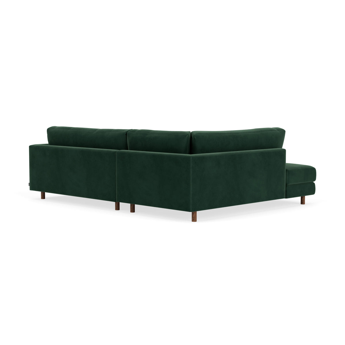 Douglas Velvet Left Corner Sofa - Luxurious Velvet Sectional Sofa for Living Room, Modern L-Shaped Couch with Left Chaise, Perfect for Small Spaces & Home Theater Setup