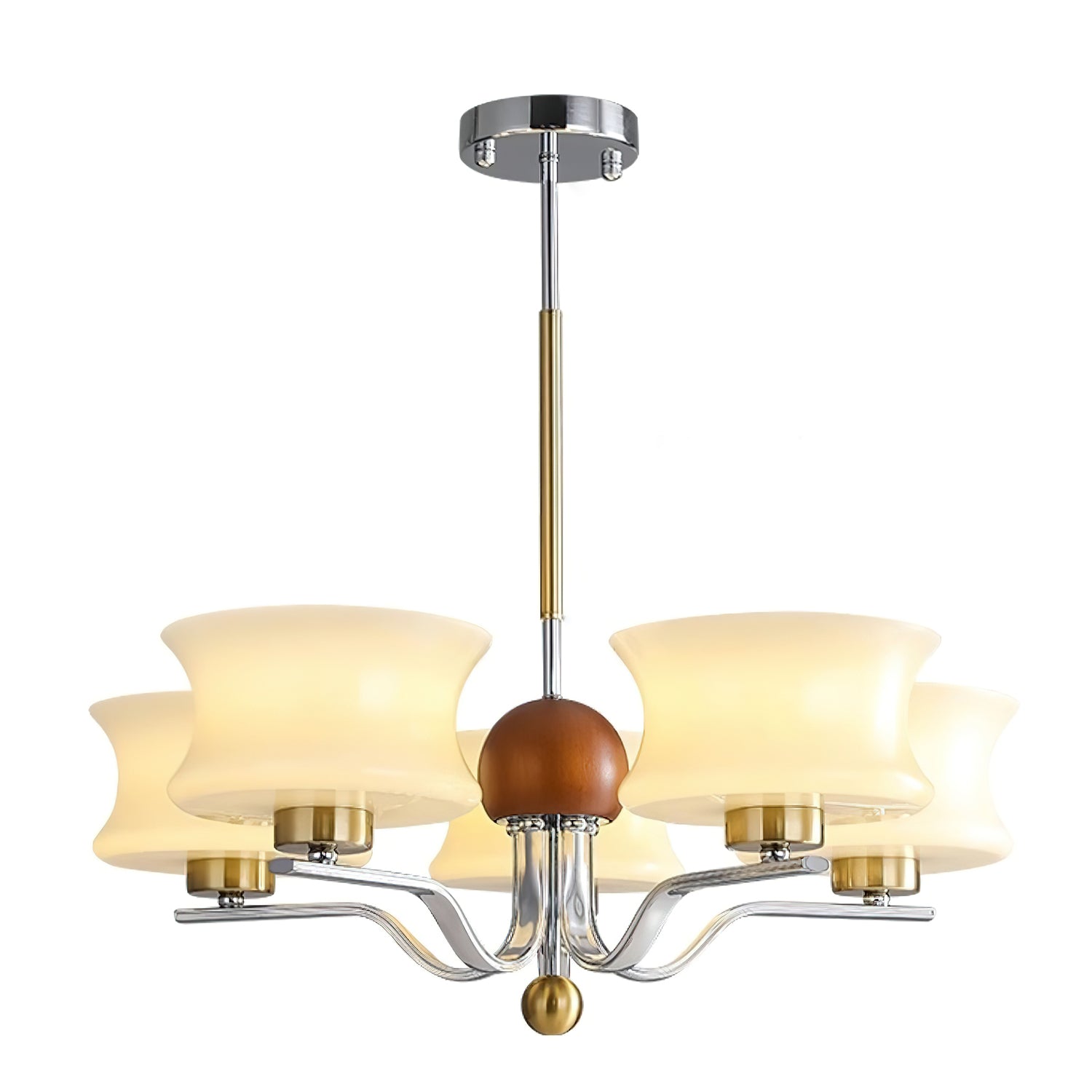 Anath Modern Chandelier - Elegant Crystal Ceiling Light Fixture for Dining Room, Living Room, Bedroom | Perfect for Home Decor, Wedding & Party Lighting