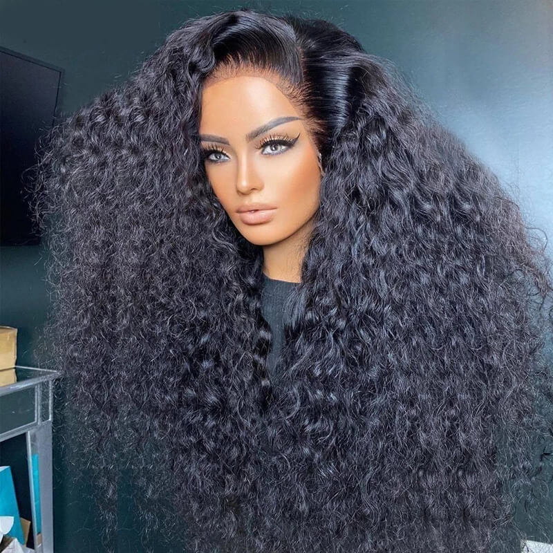 Eullair Natural Curly Lace Front Wig - Super Affordable Human Hair Wig for Black Women | Perfect for Vacations, Cosplay & Daily Wear