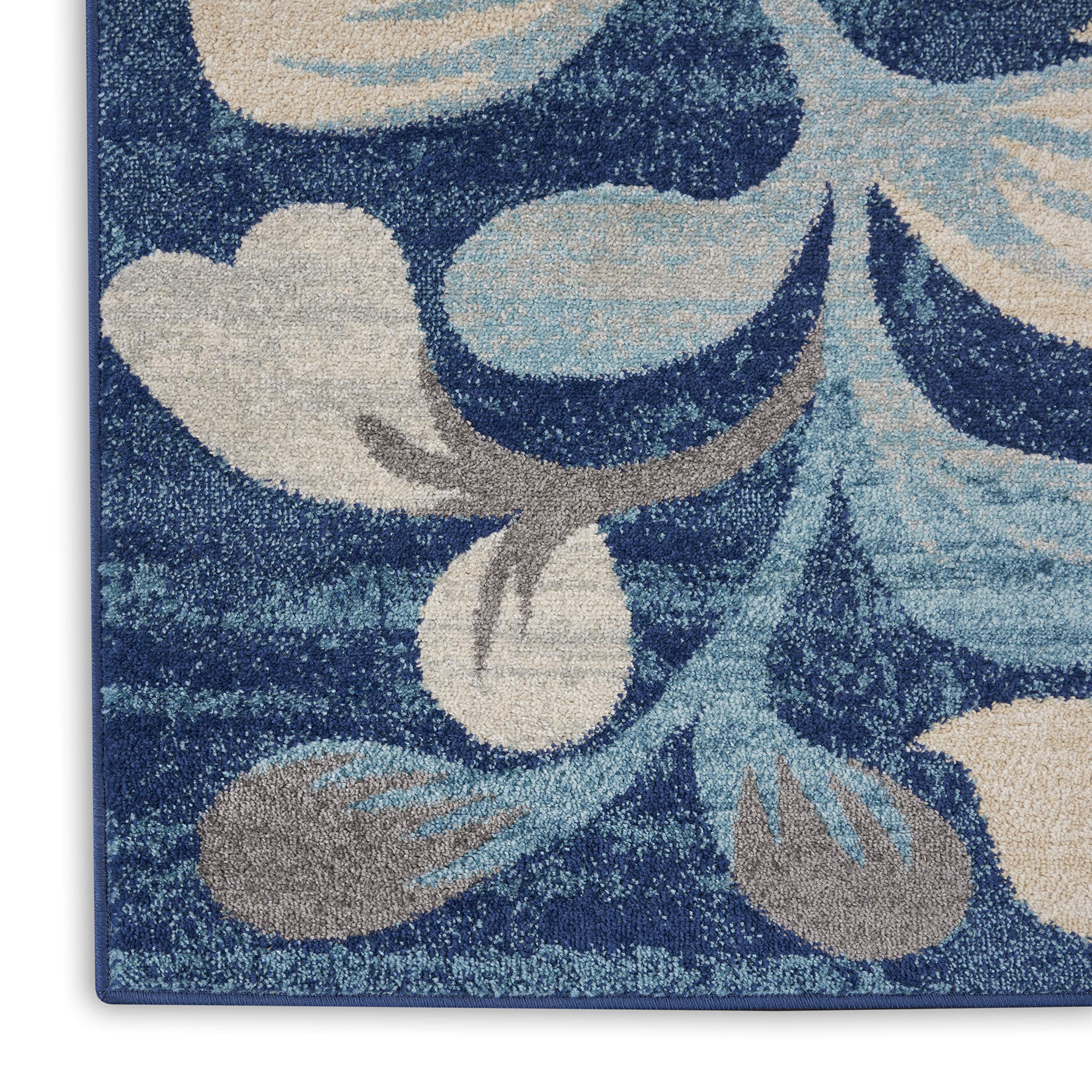 Nourison Tranquil Nature Navy 8'10