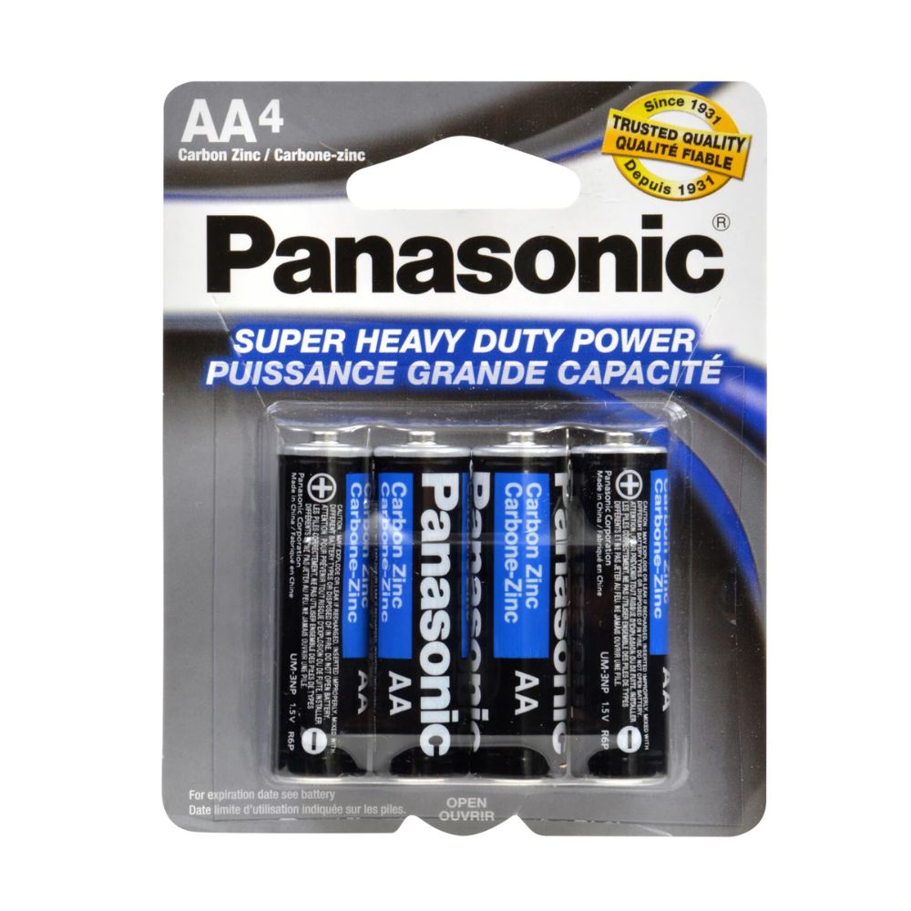 High-Performance AA/AAA Batteries (4-Pack) - Long-Lasting Power for Toys, Flashlights, Remote Controls & Electronics