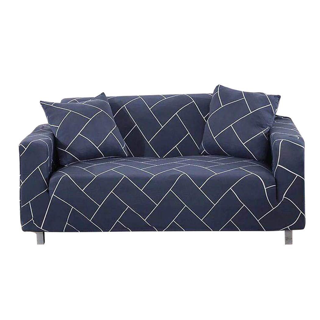 YFMMM Stretch Sofa Slipcovers - Oversized Furniture Protector for Living Room Couches, Washable Couch Cover with Grid Design | Perfect for Pet Owners & Family Gatherings