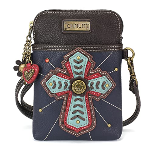 Chevron Cross - Navy