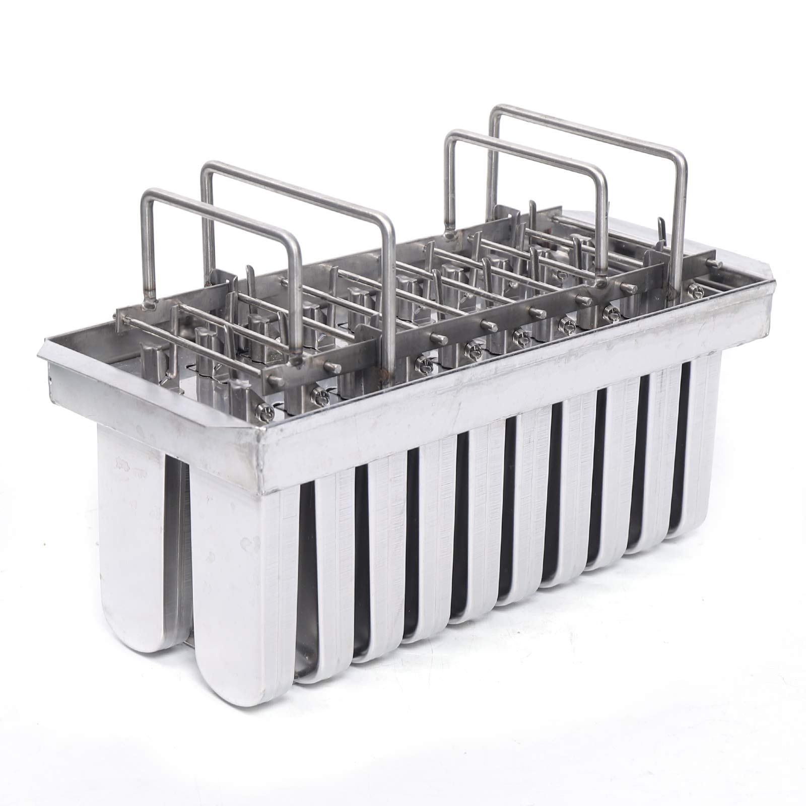 Premium Stainless Steel Popsicle Molds Kit - 20PCS Reusable Ice Lolly Makers with Cleaning Brush - BPA-Free Ice Cream Stick Holders for Homemade Frozen Treats - Perfect for Summer Parties, Kids Snacks & Healthy Desserts