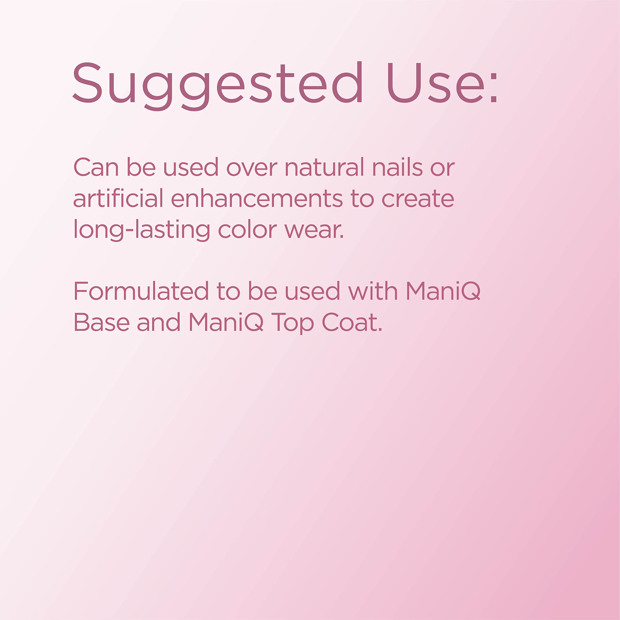 Young Nails Mani-Q Gel Polish - Long Lasting Color Gel for Natural & Artificial Nails | LED/UV Light Cured | Soak Off Formula 0.34 fl oz | Perfect for Salon, Home Manicures & Nail Art Designs