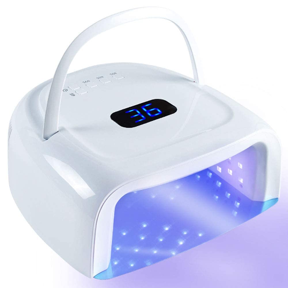 60W Rechargeable LED Gel Nail Lamp - Cordless UV/LED Nail Dryer for Gel Polish Curing | Wireless & Portable Nail Art Tool for Home, Salon & Travel | Perfect for Manicures, Pedicures & DIY Nail Designs