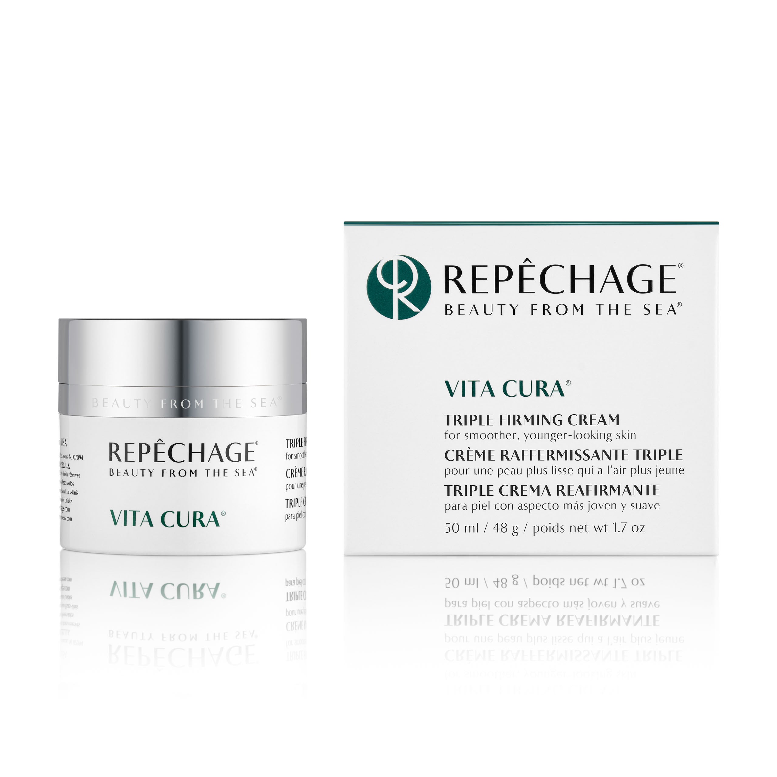 Vita Cura® Triple Firming Face Cream - 1.7 oz Anti-Aging Moisturizer for Wrinkles & Fine Lines - Day & Night Hydrating Cream for Women & Men - Perfect for Dry, Sensitive & Mature Skin Care Routine