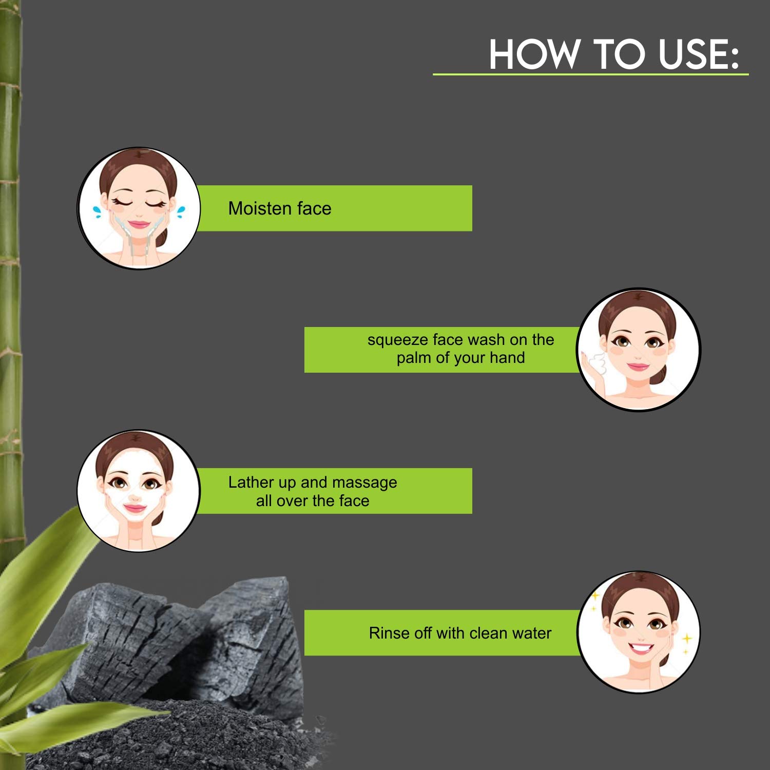 Khadi Rishikesh Herbal Activated Charcoal Face Wash - Deep Pore Cleanser for Men & Women | Anti-Pollution, Oil Control & Acne Treatment | Fights Pigmentation & Brightens Skin | 210ml with Free Rumal | Perfect for Daily Skincare & Travel