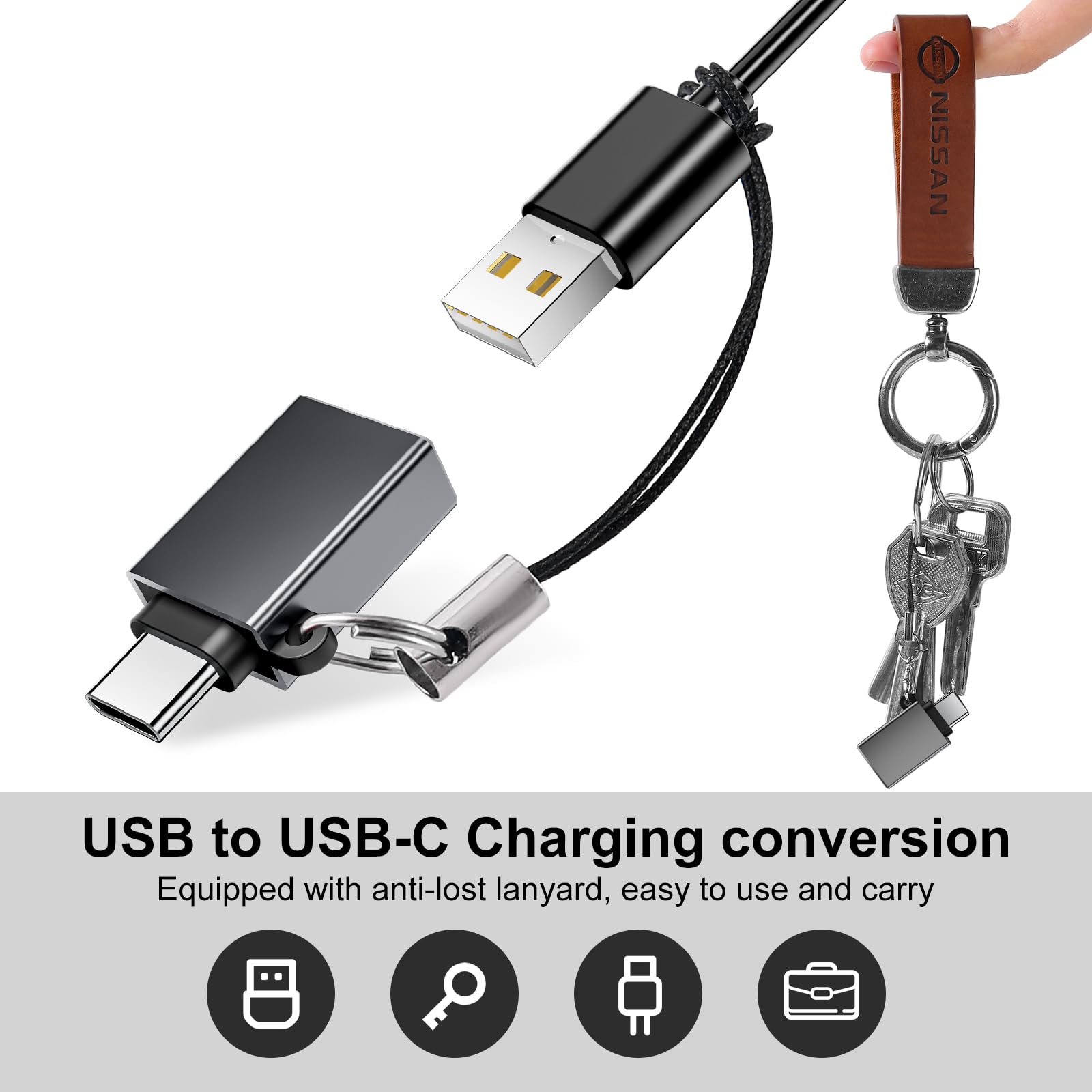8-Pack USB C to USB Adapter - USB to USB C Converter with OTG Support - Compatible with iPhone 15, MacBook Pro/Air, iPad Pro, Galaxy S20-S23 - Fast Charging & Data Transfer - Perfect for Travel, Office & Home Use (Grey)