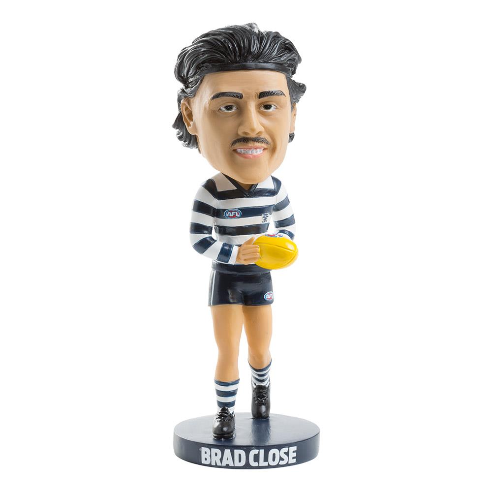 Geelong Cats Brad Close Bobblehead - AFL Collectible Figurine for Fans & Memorabilia Collectors - Perfect for Home, Office, or Game Day Decor