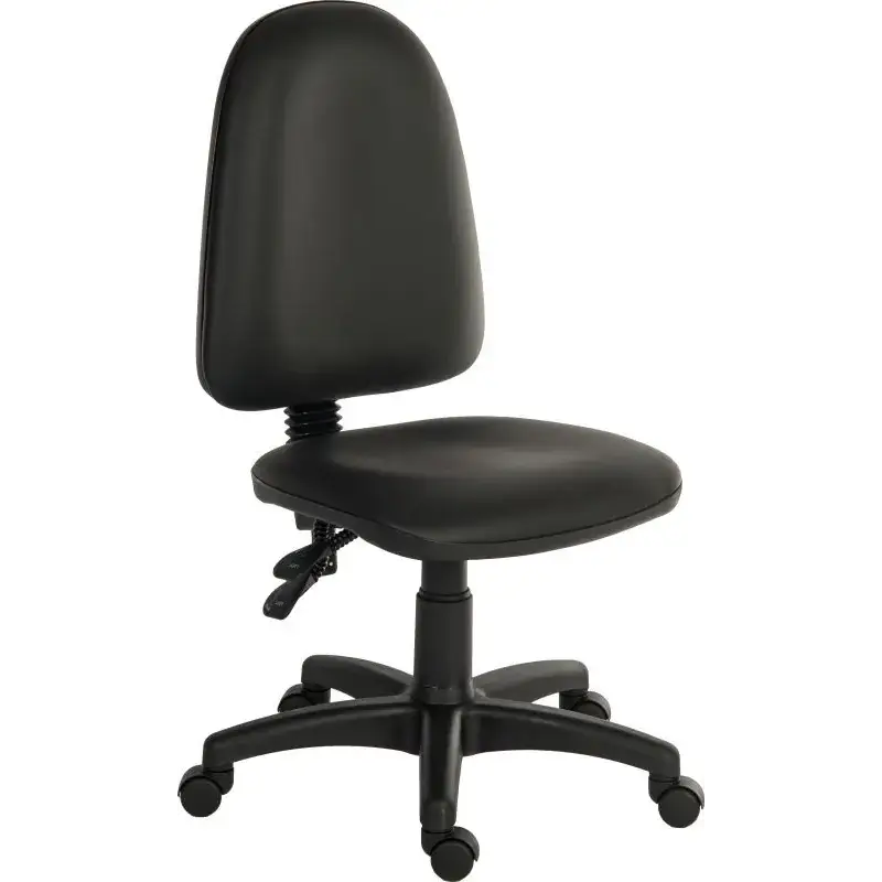 Ergonomic Twin PU Leather Office Chair - Adjustable Height Swivel Task Chair for Home & Office Workspace - Perfect for Long Hours Sitting, Gaming & Studying