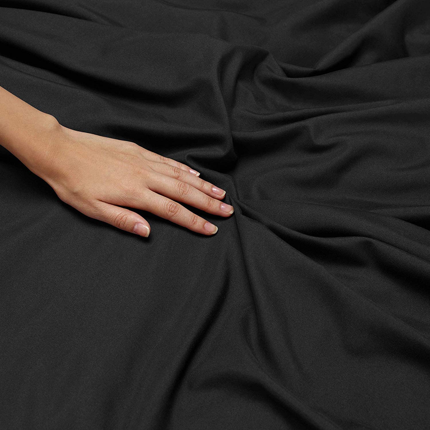 Premium 400 GSM Organic Cotton Duvet Cover & Comforter Set - 700 Thread Count, 2-Piece Full XL Bedding Collection (Black) for Cozy Bedroom & Guest Room Comfort