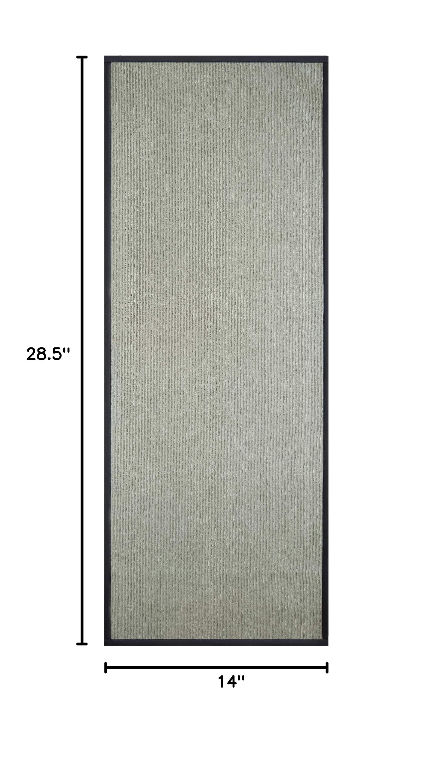 Premium Synthetic Sisal Runner Rug - Soft, Stain Resistant & Easy to Clean - 28.5