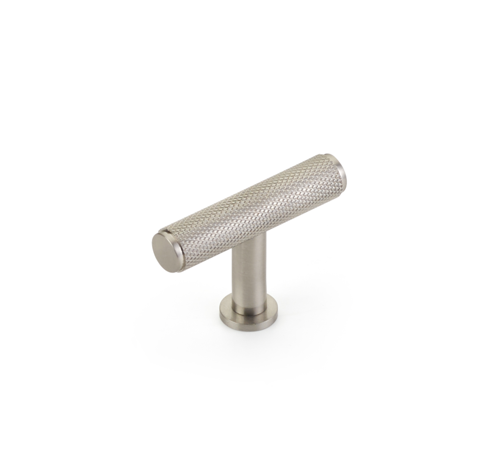 Brushed Nickel Maison Knurled Drawer Pulls and Cabinet Knobs with Optional Backplate - Modern Hardware for Kitchen Cabinets, Dressers & Furniture DIY Upgrade