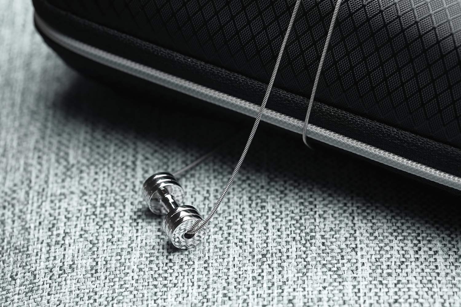 Sterling Silver Dumbbell Necklace for Women - Gym Jewelry for Fitness Lovers - Perfect for Workouts, Gym Sessions & Everyday Wear