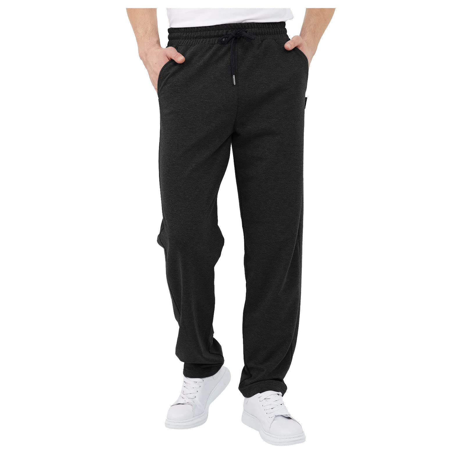 Ymosrh Men's Summer Sweatpants - Solid Color Loose Casual Joggers with Drawstring for Sports & Lounge (Sizes M-3XL) | Perfect for Gym, Running, Travel & Relaxing at Home