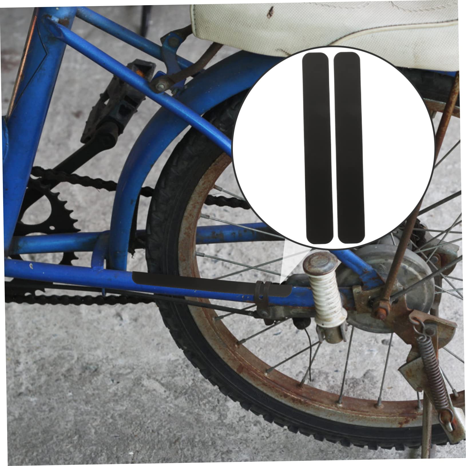 2-Pack Bicycle Chain Guard Stickers - Anti-Scratch Bike Frame Protection Decals, Chainstay Protector Tapes for Road & Mountain Bikes - Prevent Scratches During Cycling & Commuting