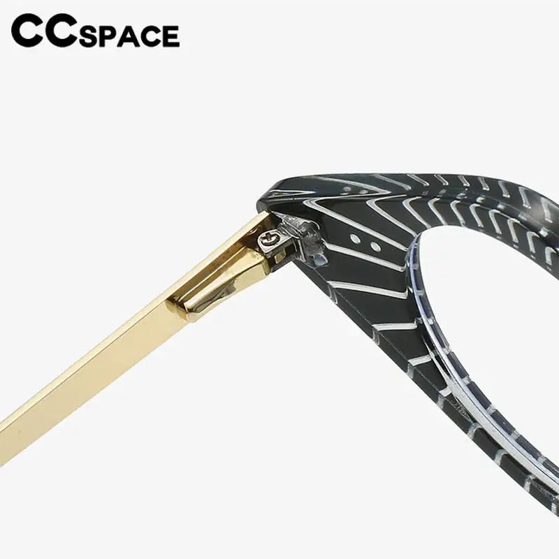 CCspace Women's Full Rim Small Cat Eye Plastic Eyeglasses 57281 - Stylish Retro Frame for Oval & Heart Face Shapes | Perfect for Office, Reading & Fashion Accessories