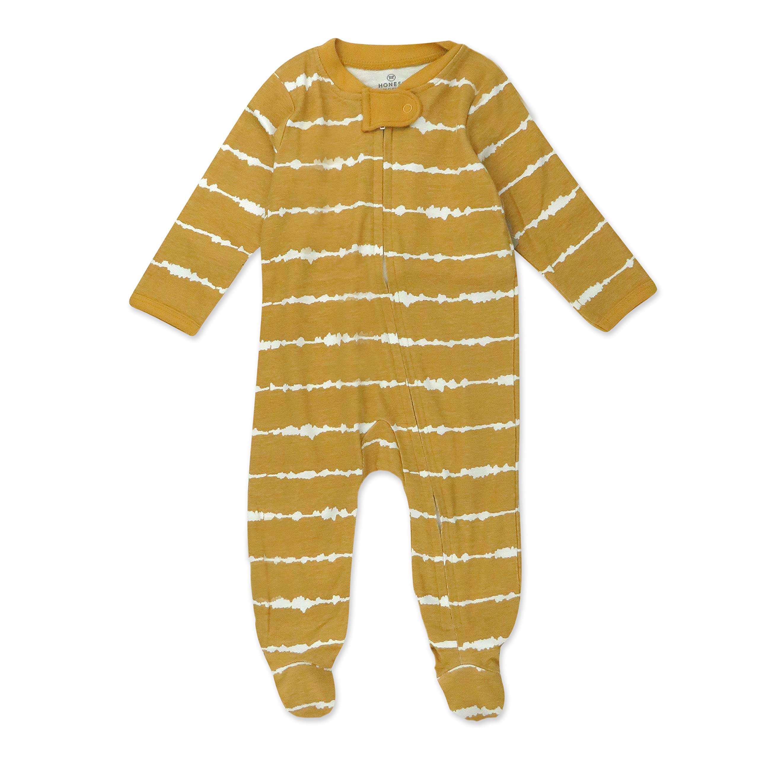 HonestBaby Organic Cotton Footed Sleep & Play Pajamas for Babies - Soft & Comfortable Baby Sleepwear for Newborns & Infants - Perfect for Nursery, Bedtime & Playtime