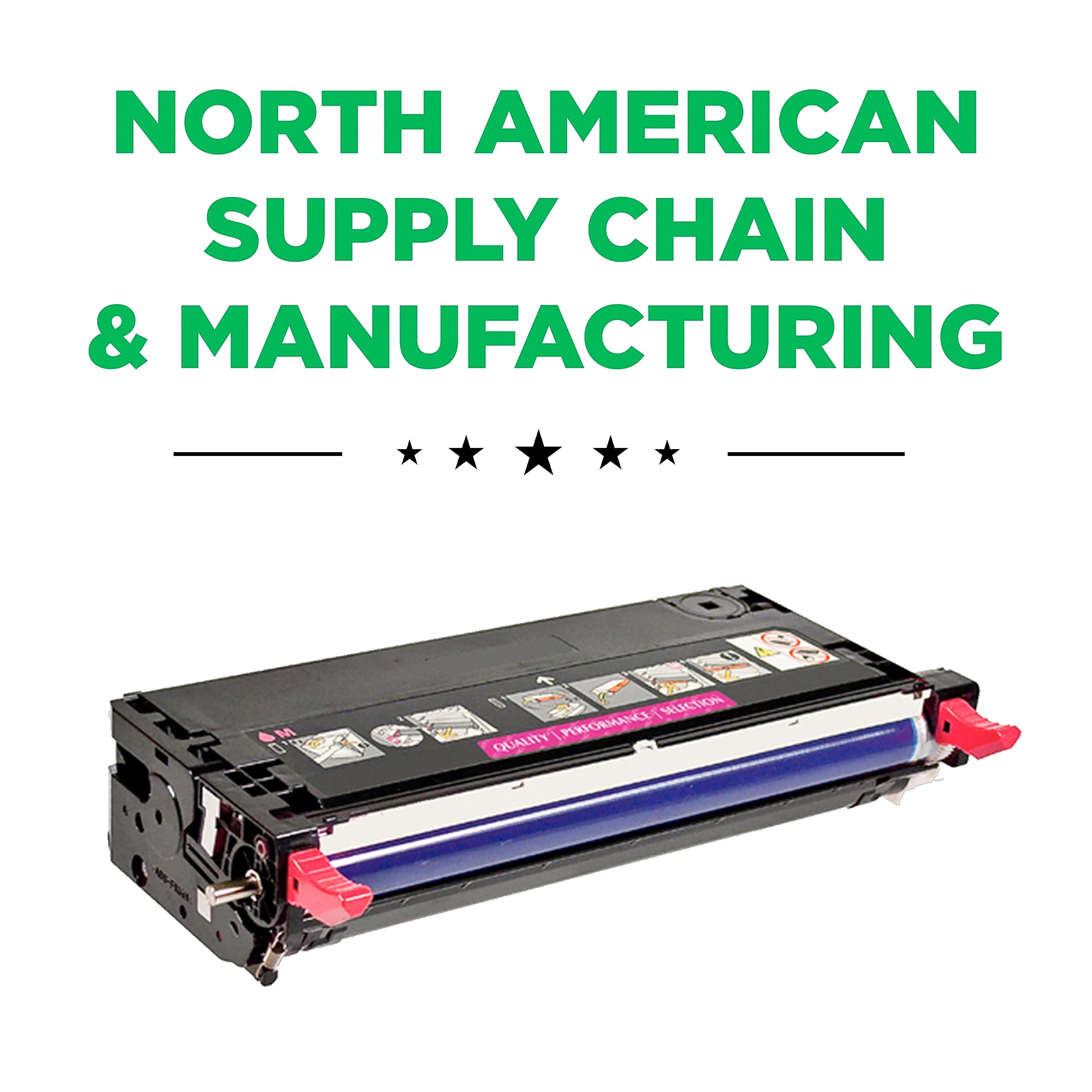 High Yield Clover Remanufactured Magenta Toner Cartridge Replacement for Xerox 106R01393 & 106R01389 | Compatible with Xerox Printers | Perfect for Office & Home Printing Needs
