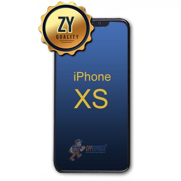 iPhone XS Soft OLED Screen Digitizer Full Assembly - ZY Quality Black Replacement for Cracked/Broken Displays - Perfect for DIY Repairs & Phone Restoration Projects