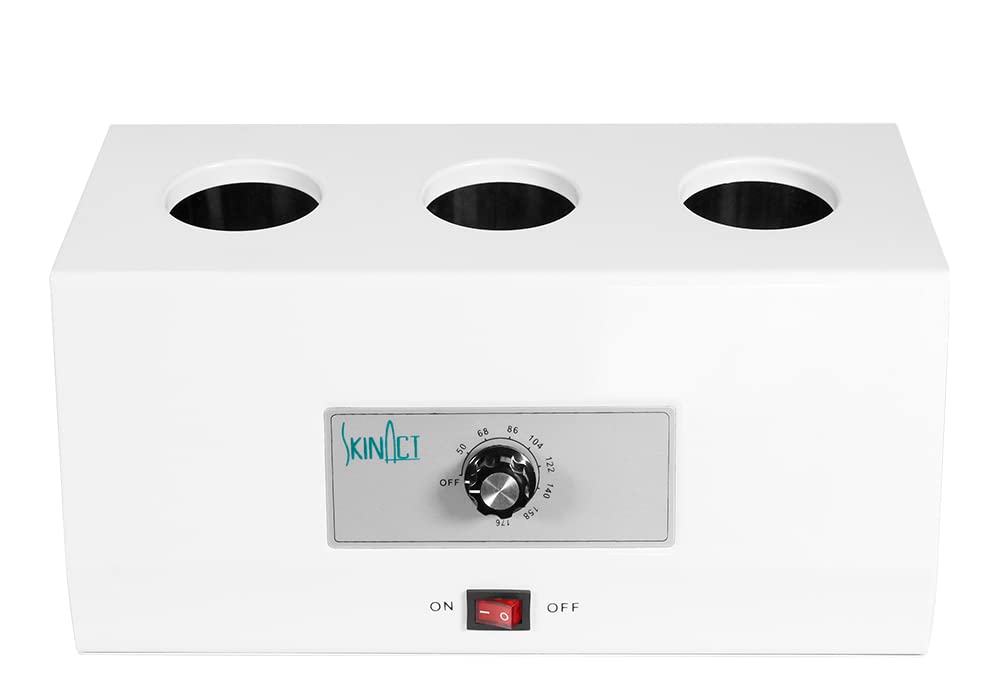 SkinAct Triple Electric Bottle Warmer with Adjustable Temperature - Perfect for Baby Bottles, Breast Milk & Formula Heating at Home or Travel
