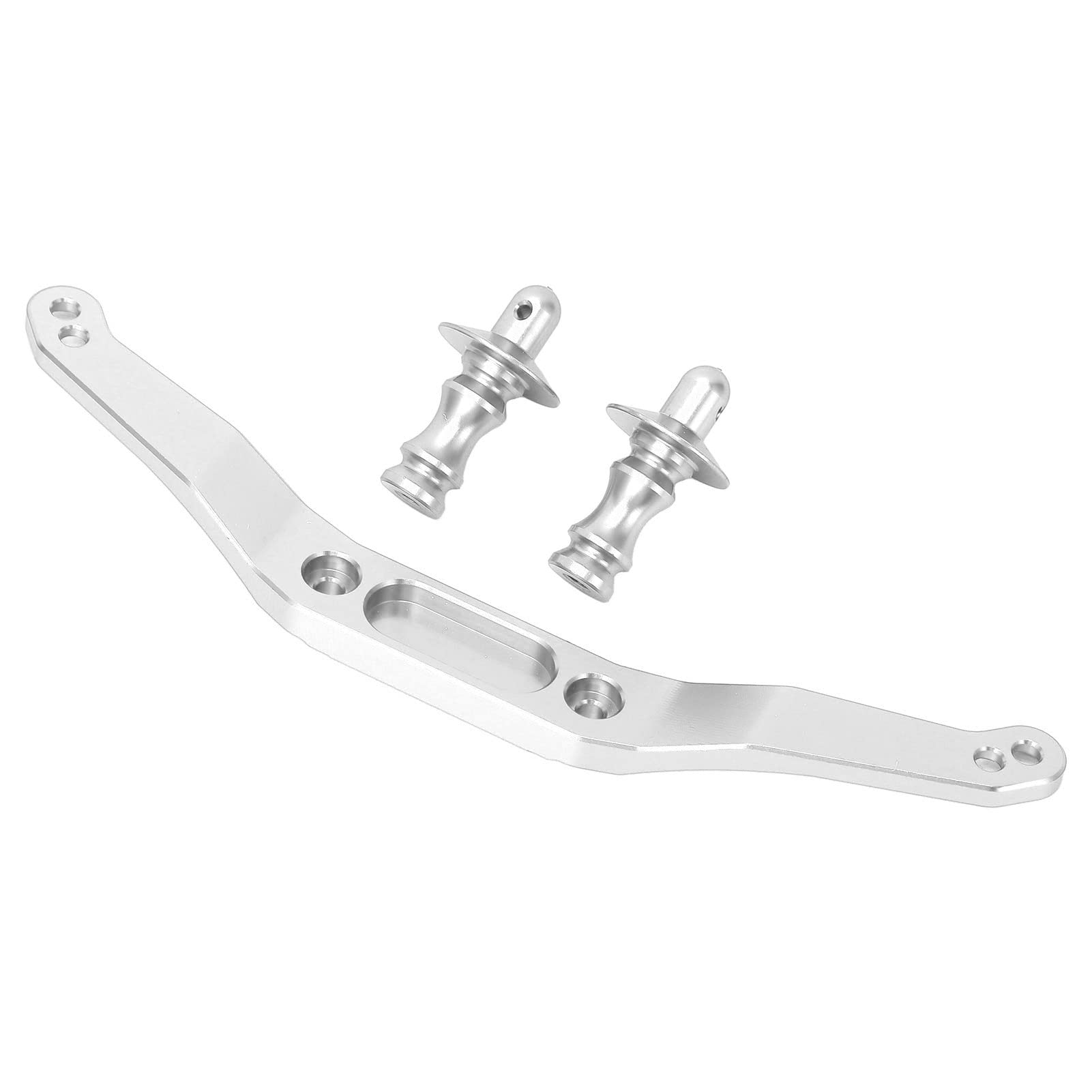 Universal Aluminum Alloy RC Front Rear Body Mount for 1/10 Scale RC Cars - 3 Color Options (Silver) | Durable Replacement Shell Post | Perfect for Off-Road Racing & Crawler Upgrades