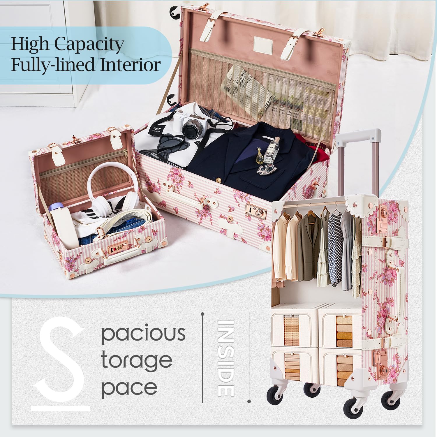 Vintage 2-Piece Suitcase Set - 26