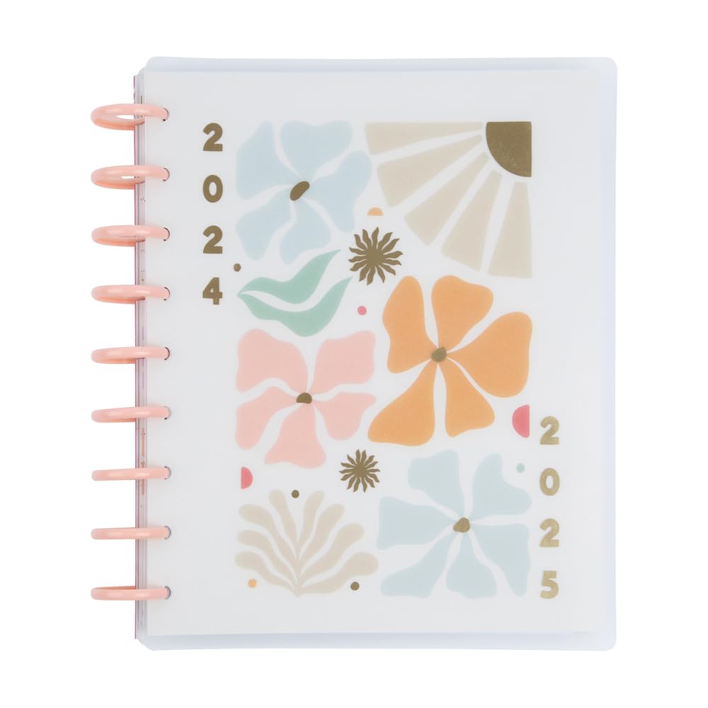 Happy Planner Disc-Bound Academic Planner 2024-2025 - 12-Month Dashboard Layout (July 2024 to June 2025) | Classic Size 7