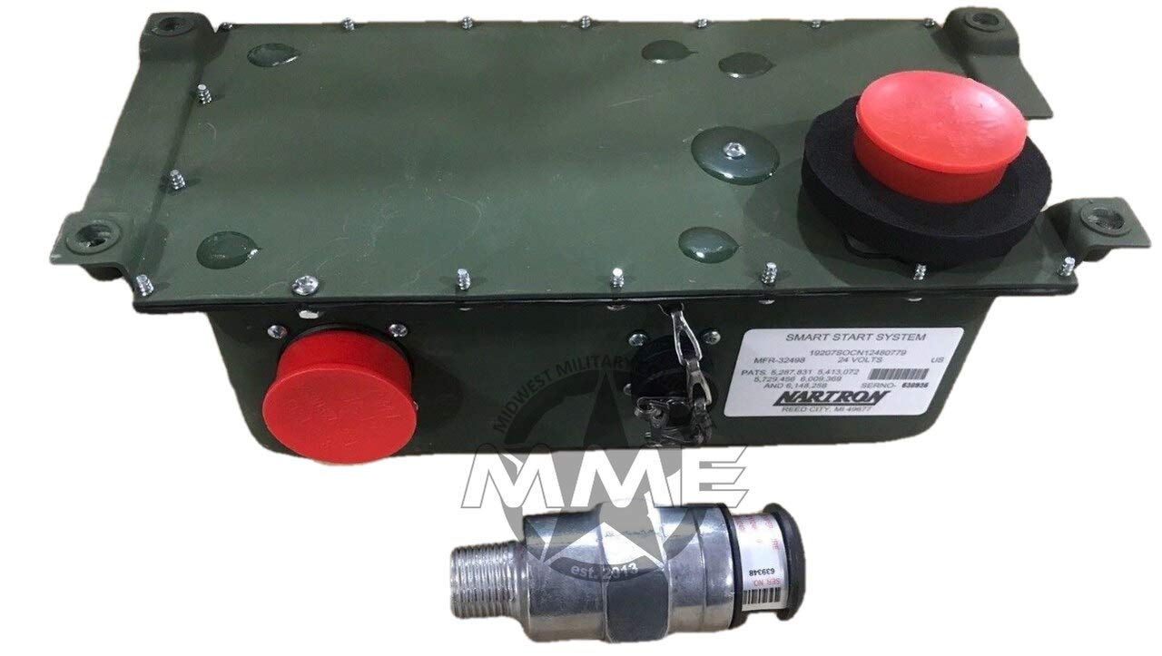 HMMWV Glow Plug Controller & Protective Control Box - Matched Set (NARTRON) | Heavy Duty Military Vehicle Engine Starter Kit | Perfect for Humvee H1 & Military Truck Maintenance