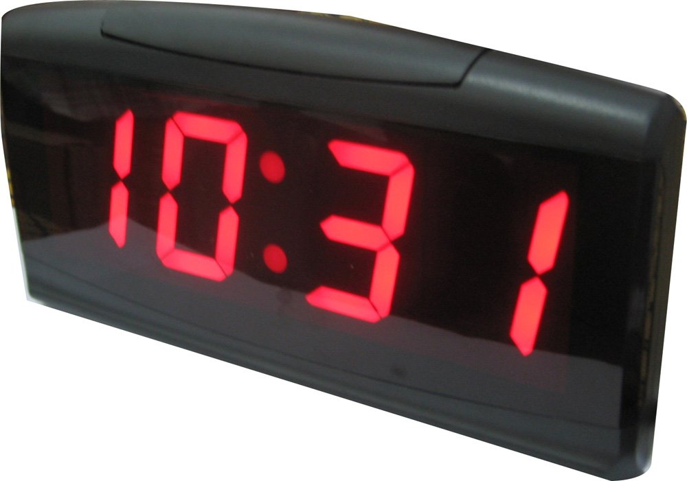 AZOOU Digital LED Alarm Clock with Date & Temperature Display - Button Control for Bedroom, Office, and Nightstand Use
